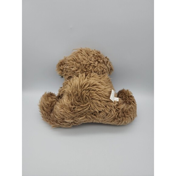 Holiday Stuffed Teddy Bear Holding Christmas Tree in Terracotta Pot Fluffy Bear - Picture 3 of 12